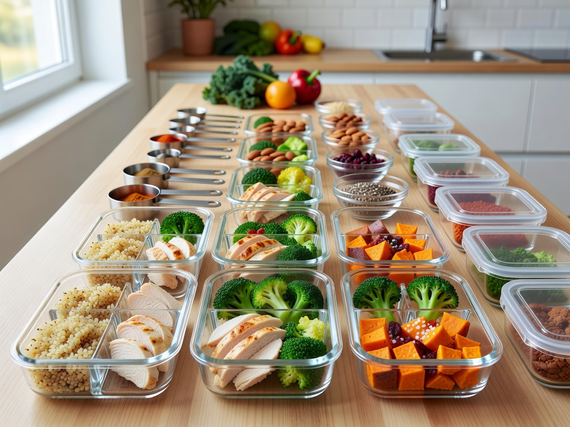 Clean nutritious gourmet meal plan for fitness optimization